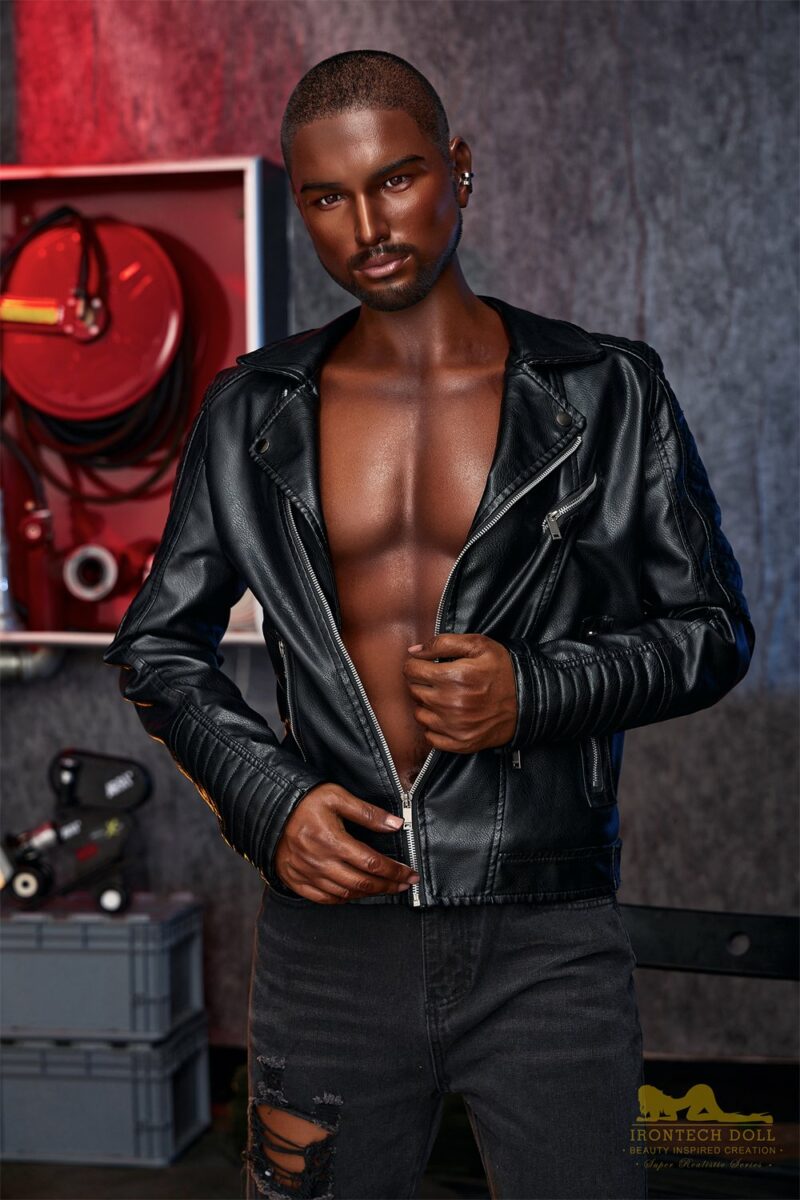 Irontech Doll 170cm Ebony Man Sex Doll Kevin