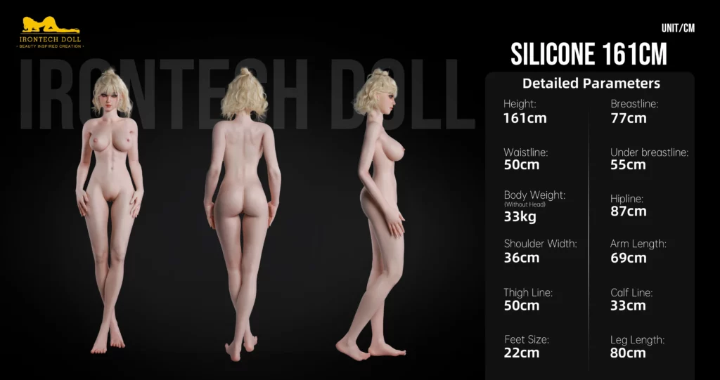 Irontech Doll 161cm E-cup Black Sex Doll Penny