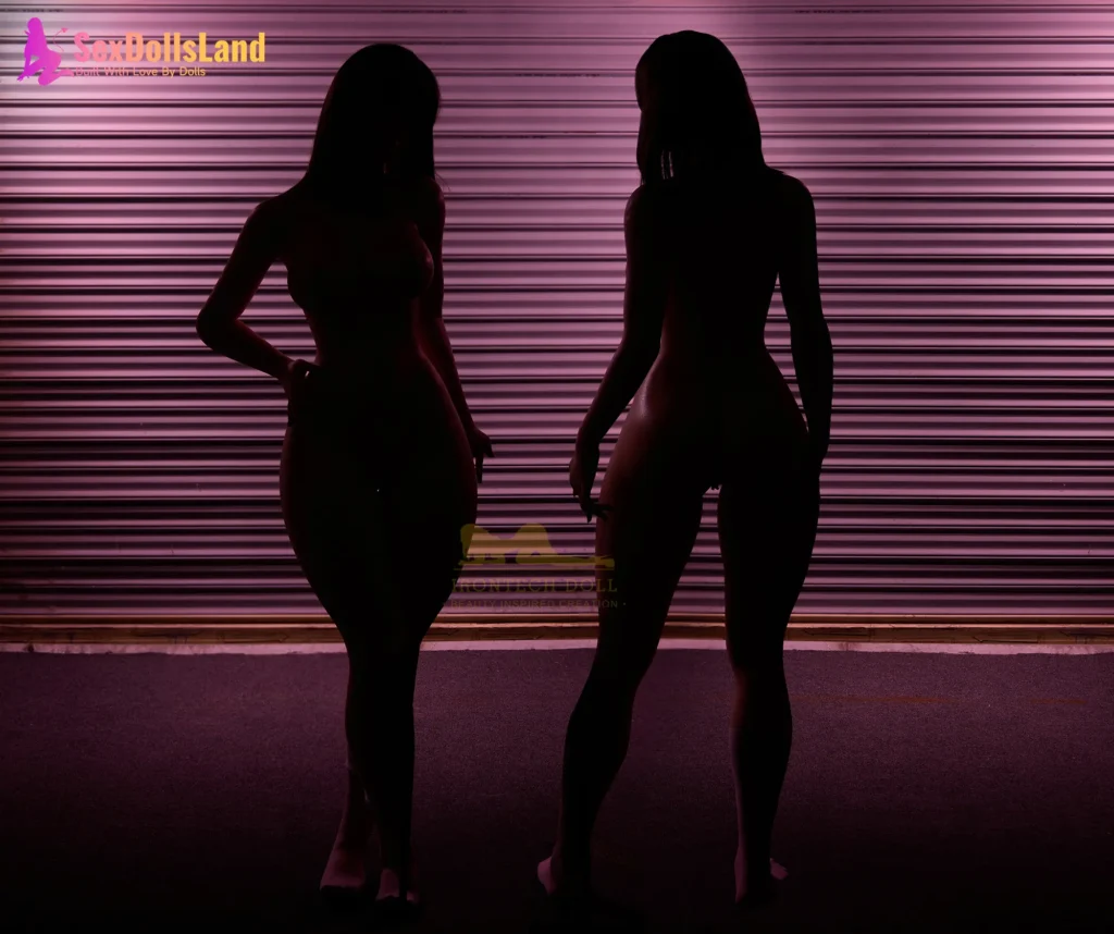 irontech 164cm AIO Seamless Neck Sex Doll Celine twins in bar (5)