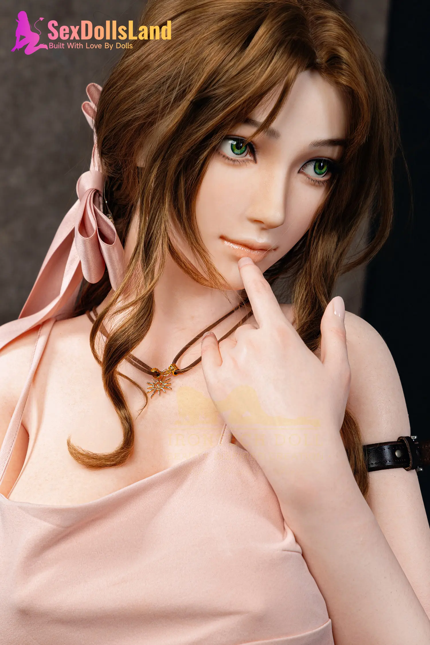 Irontech Doll 165cm F-cup FF7 Aerith Cosplay Sex Doll Kitty (21)