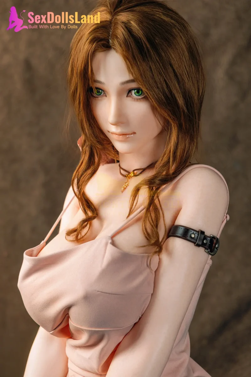 Irontech Doll 165cm F-cup FF7 Aerith Cosplay Sex Doll Kitty (21)