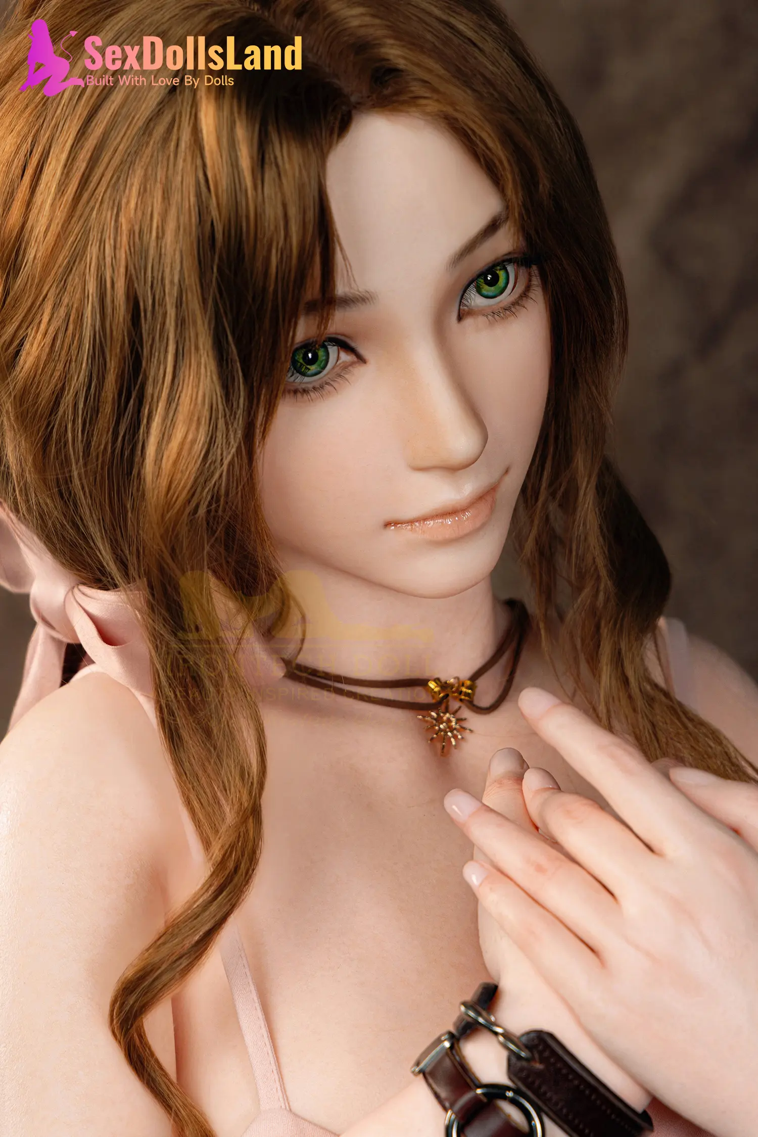 Irontech Doll 165cm F-cup FF7 Aerith Cosplay Sex Doll Kitty (21)