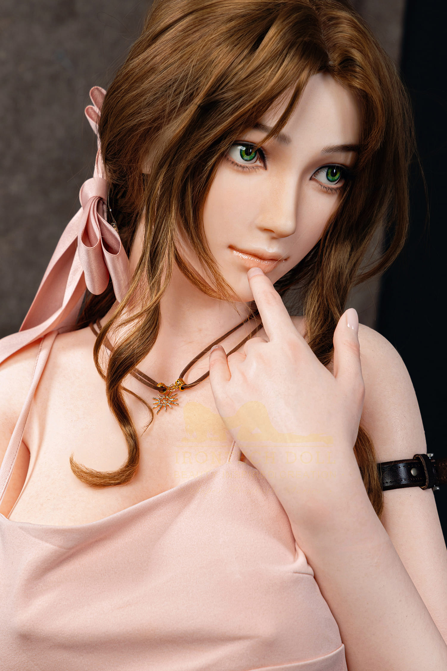 Irontech Doll Finay Fantasy 7 Aerith Cosplay Sex Doll Silicone 165cm Kitty