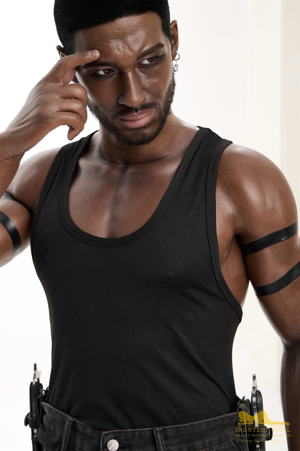 Irontech Doll Black Male Silicone Love Doll 176cm Bill