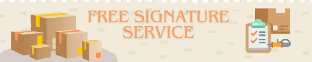 free signature service banner
