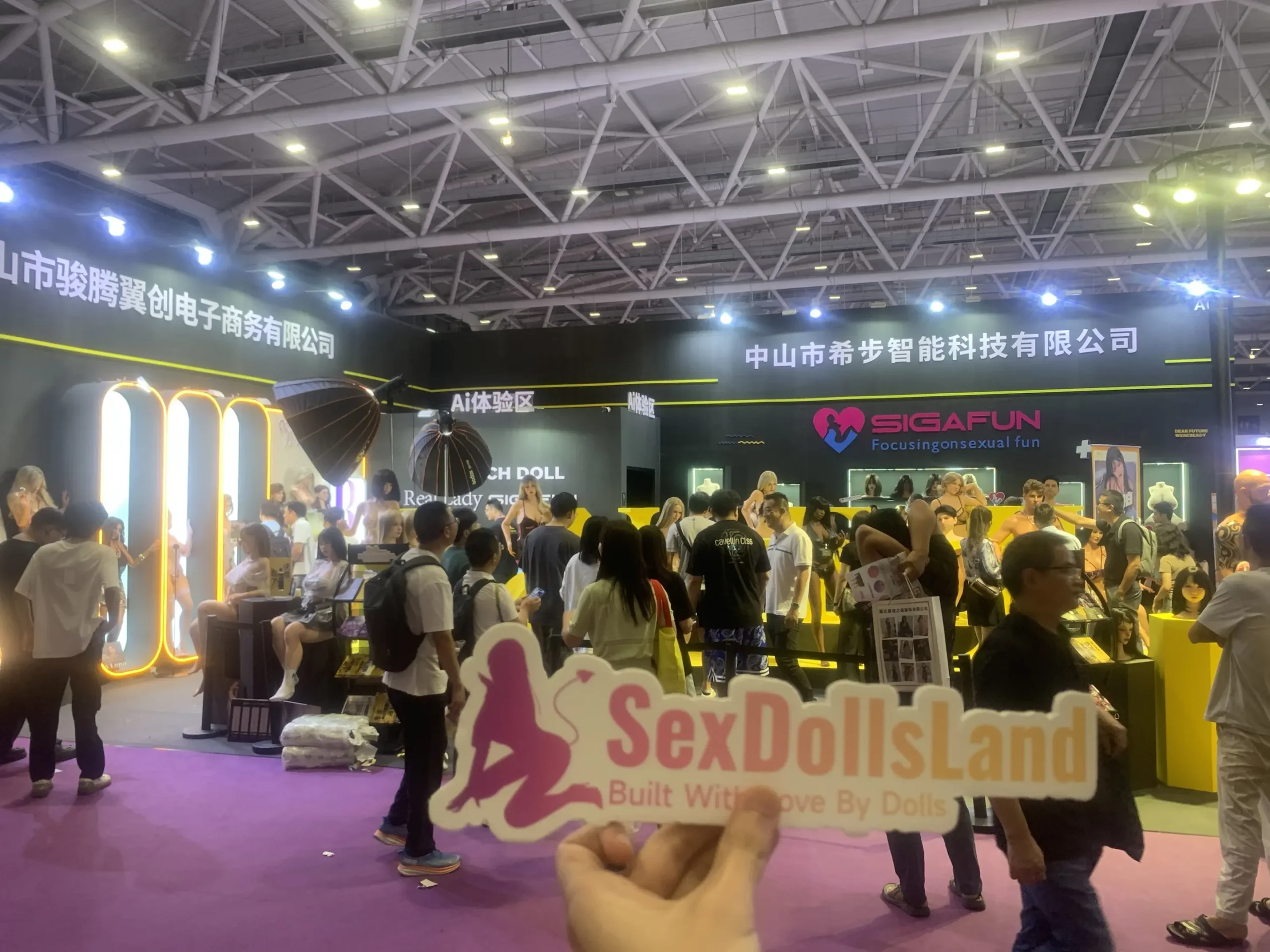 sex dolls land in exhibition